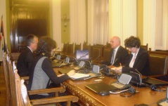 30 January 2013 The Head of the Parliamentary Friendship Group with Slovakia in meeting the Slovak Ambassador to Serbia